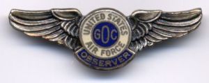 US Air Force Ground Observer Corps pin, c. 1950s. Source: Wikipedia
