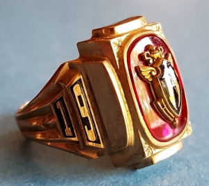 "H" Found Ring, 1962. Side view.