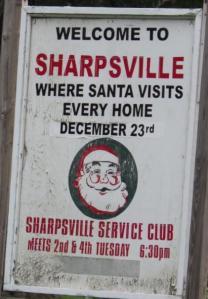 Sharpsville Service Club sign, Sharpsville, PA. c. 2016.